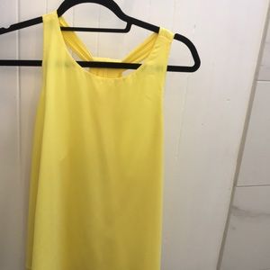 Alice and Olivia yellow silk top